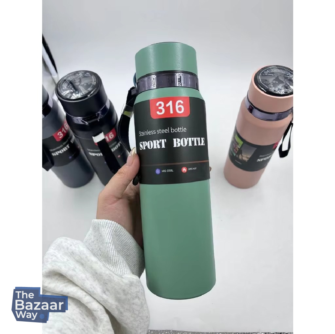 Smart Stainless Steel Sport Bottle with LED Display