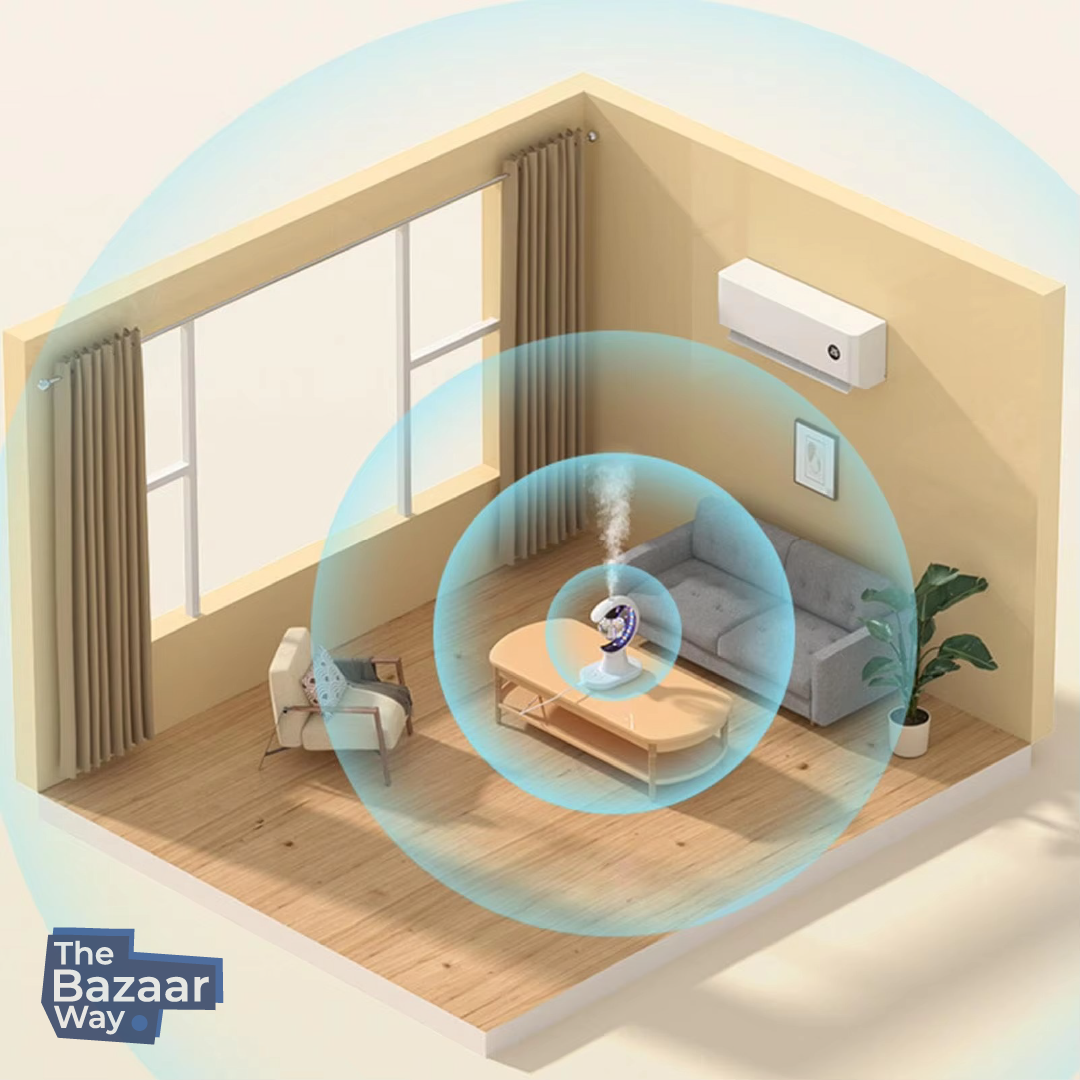 Smart Mosquito Repellent Humidifier – LED Light Aroma Diffuser & Air Purifier for Home & Office