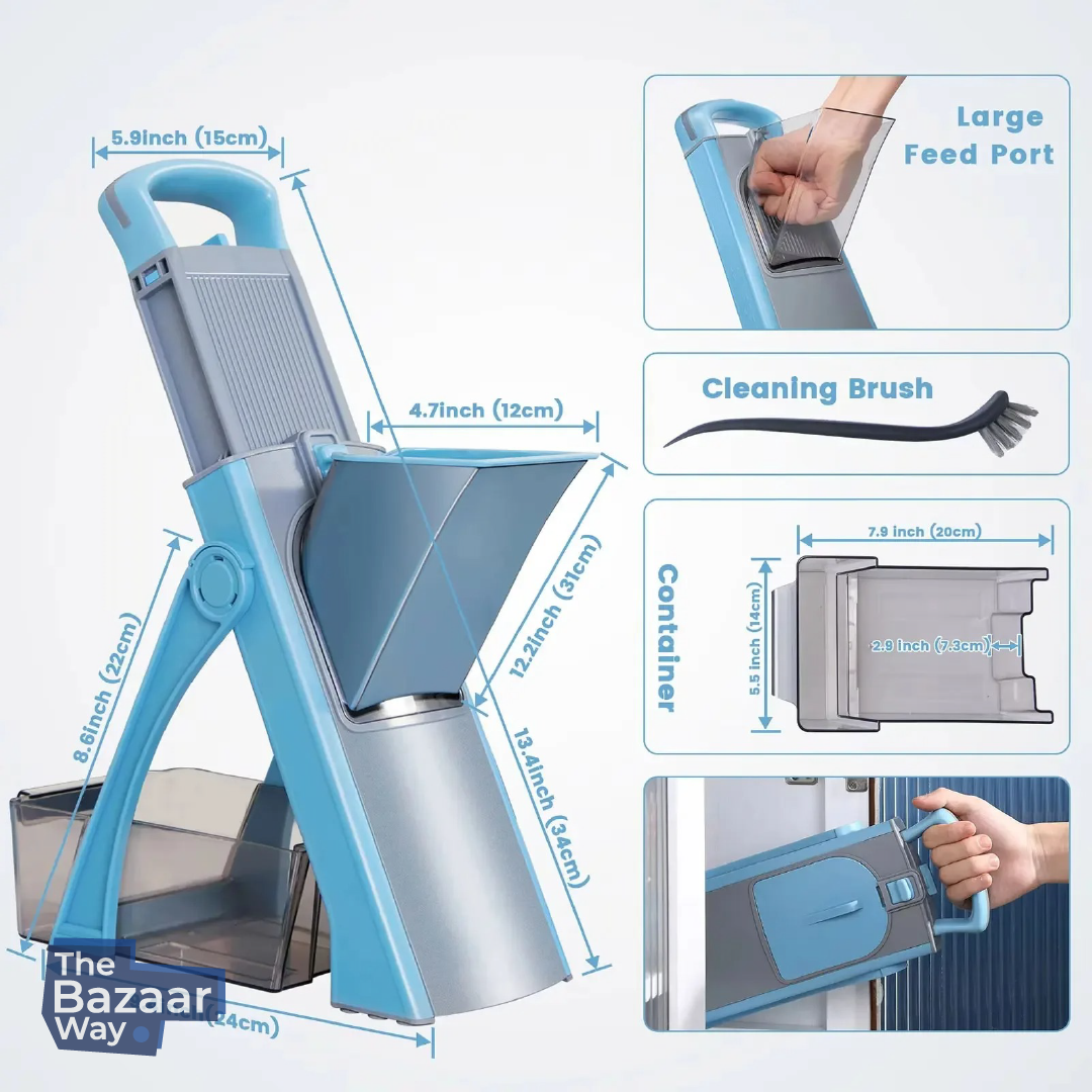 Multi-Function Vegetable Cutter, Slicer & Julienne Tool