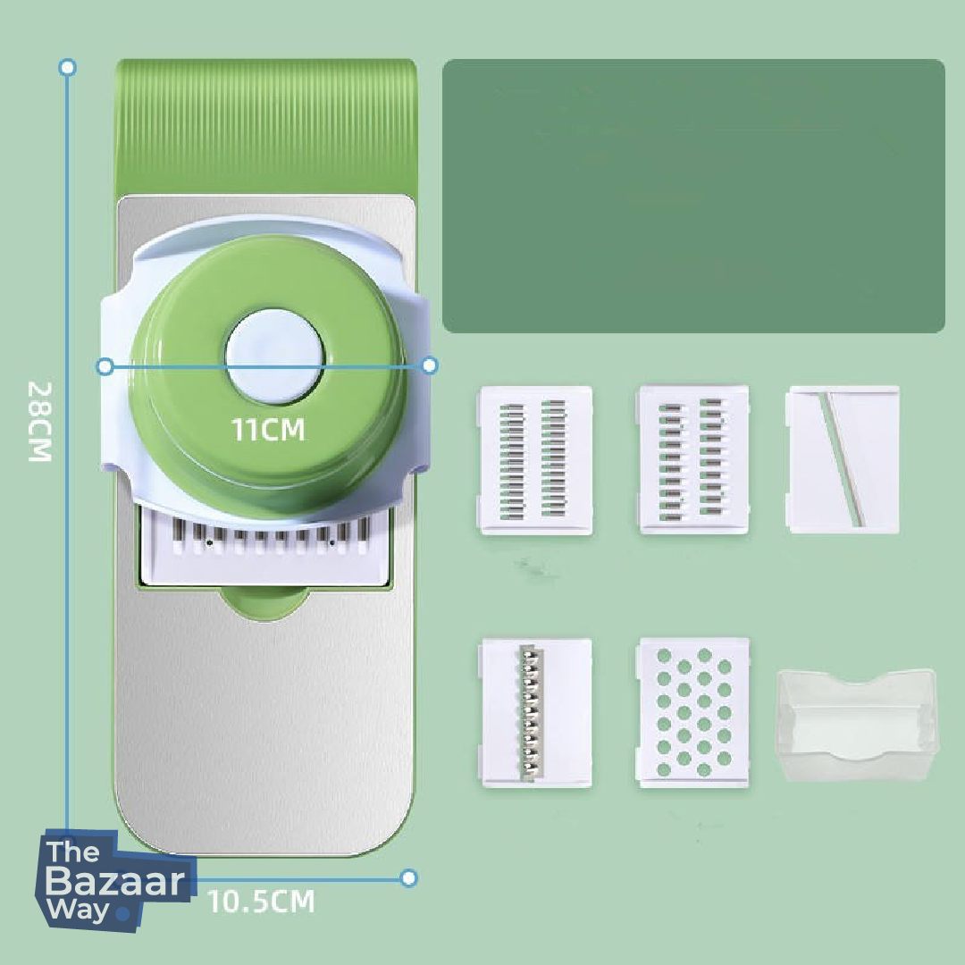 Adjustable Vegetable Slicer – 6-in-1 Multifunctional Cutter