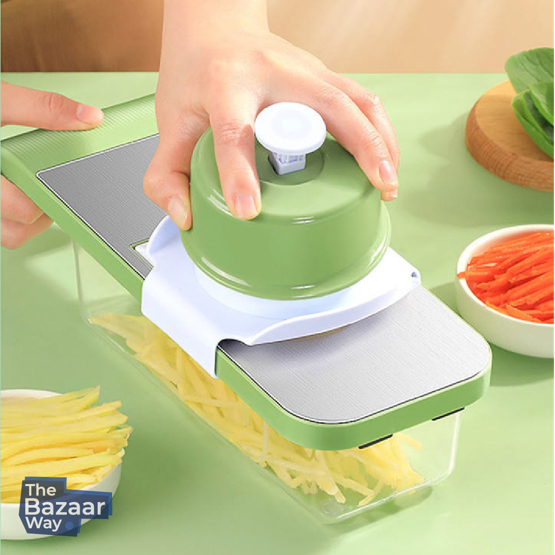 Adjustable Vegetable Slicer – 6-in-1 Multifunctional Cutter