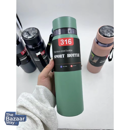 Smart Stainless Steel Sport Bottle with LED Display