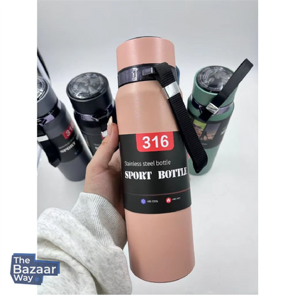 Smart Stainless Steel Sport Bottle with LED Display