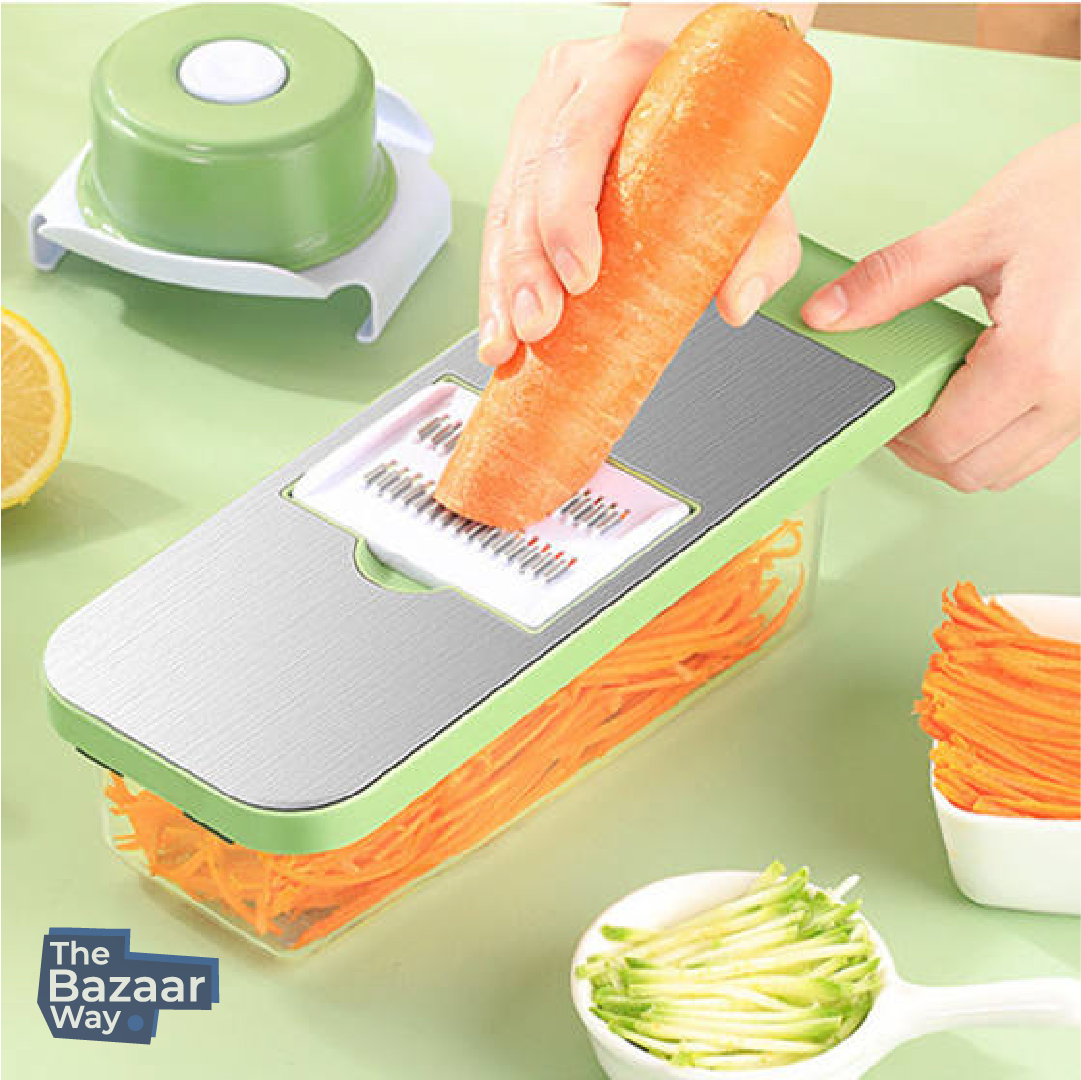 Adjustable Vegetable Slicer – 6-in-1 Multifunctional Cutter
