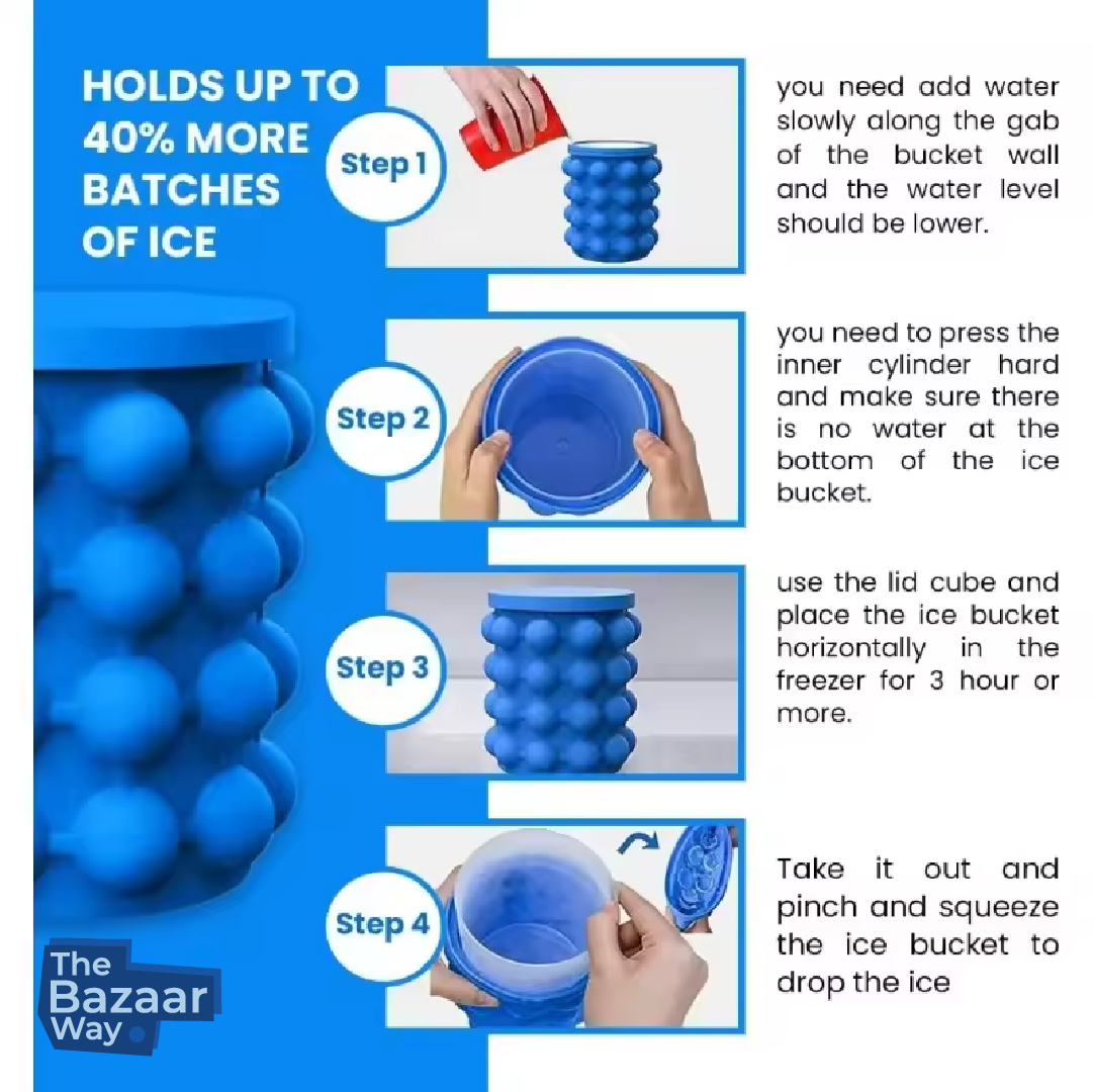 Premium Silicon Ice Bucket – Perfect for Parties & Outdoor Gatherings