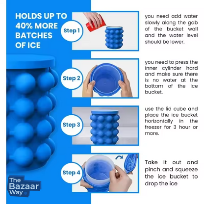 Premium Silicon Ice Bucket – Perfect for Parties & Outdoor Gatherings