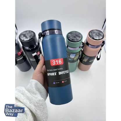 Smart Stainless Steel Sport Bottle with LED Display