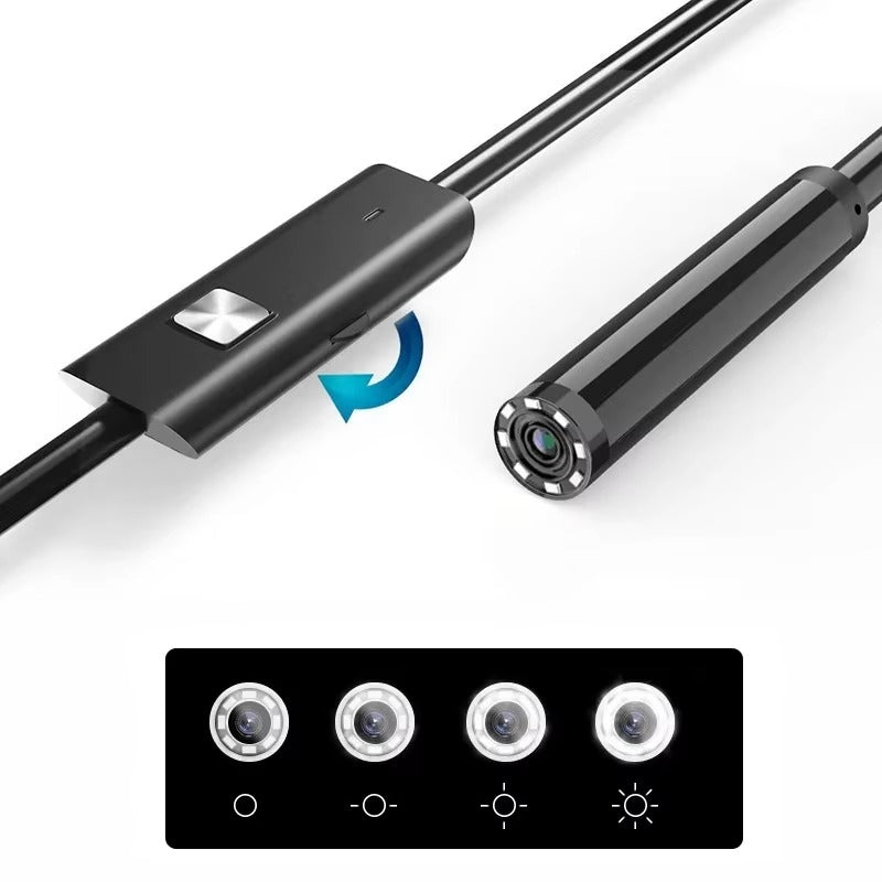 HD Flexible Endoscope Camera – Waterproof Inspection Camera for Car, Pipes & Mobile (Android/iPhone Compatible)