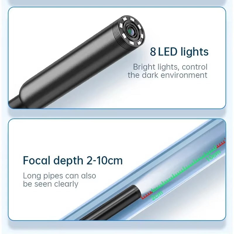 HD Flexible Endoscope Camera – Waterproof Inspection Camera for Car, Pipes & Mobile (Android/iPhone Compatible)